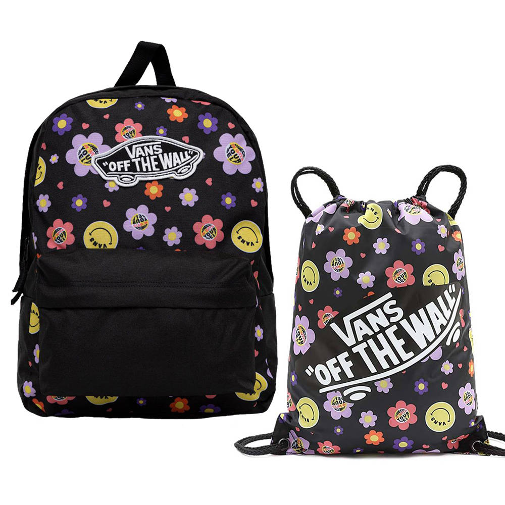 Vans Realm Radically Happy Black Dubarry Backpack Vn A Ui Bdb