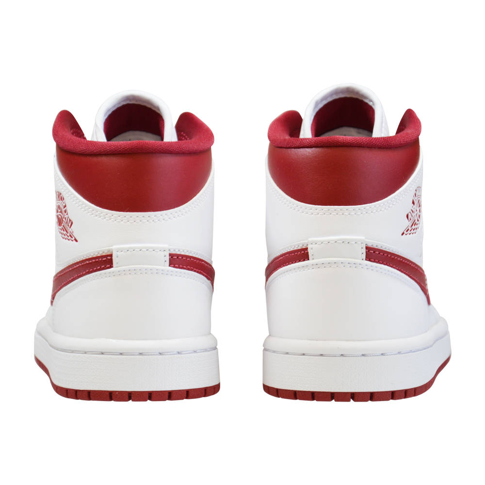 Air Jordan 1 Mid Womens Red White BQ6472-161