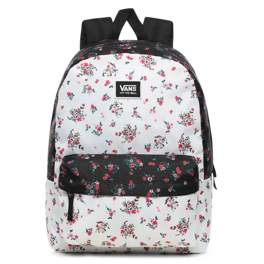 vans realm backpack patchwork