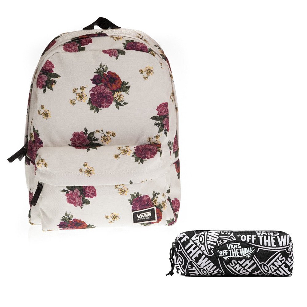 vans realm classic botanical floral backpack