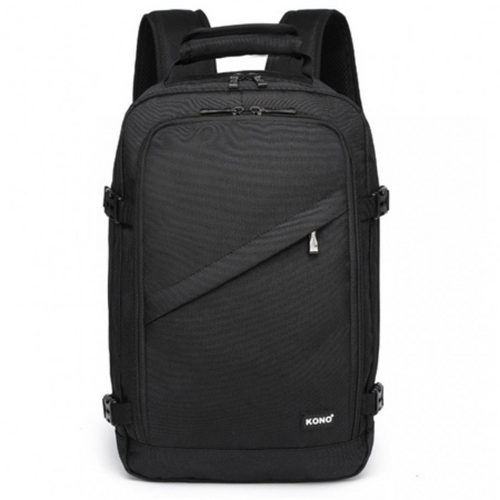 Black Backpack KONO Expander 20L hand luggage Ryanair 40x20x25 Wizzair