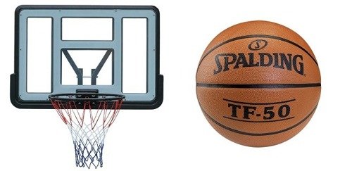 Spalding TF-50 Basketball + Basketball backboard MASTER