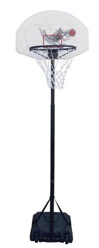 Spartan Portable Basketball Stand - 1179 + Spalding Basketball + pump