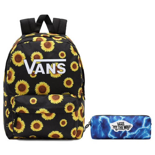 Vans Girls Realm Backpack maize - VN0A4ULTMAZ1 + Pencil Pouch