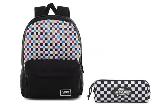 Vans Glitter Check Realm Batoh - VN0A48HGUX9 + Pancil Pouch