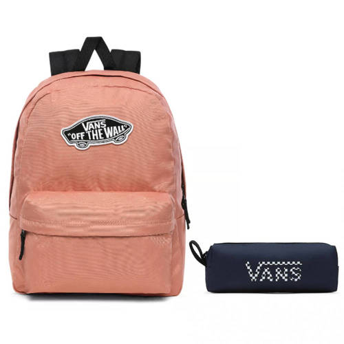 Vans Realm Rose Dawn Backpack - VN0A3UI6ZLS + Pencil Pouch