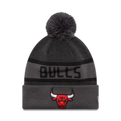 New Era NBA Chicago Bulls Jake Cuff Knit Beanie Dark Grey Hat - 60565217