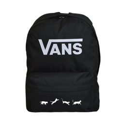 Vans Old Skool Print Backpack Black VN000H50BLK1 + Custom Cats