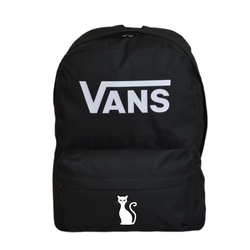 Vans Old Skool Print Backpack Black VN000H50BLK1 + Custom Elegant Cat