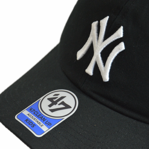 47 Brand MLB NY New York Yankees '47 Clean Up Kids Black - B-NLRGW17GWS-BKC-KID