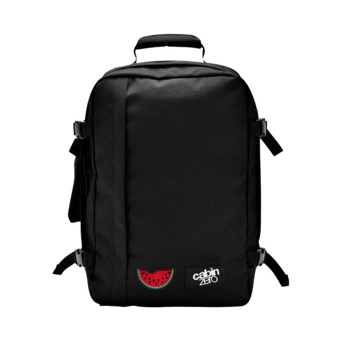 CabinZero Classic 2w1 36L - CZ171201 Backpack black + Custom Watermelon patch