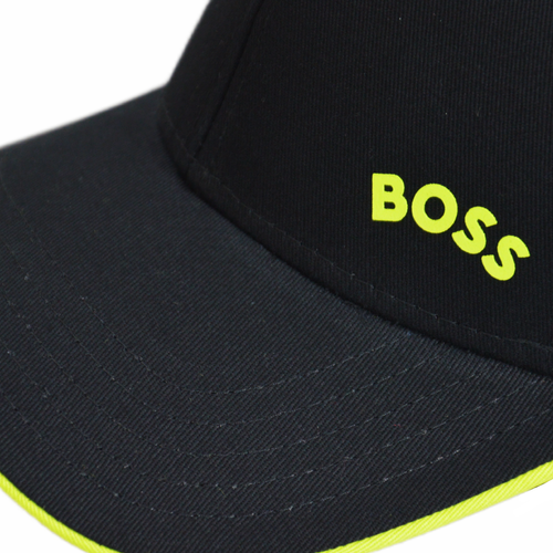 Hugo Boss Bold-Curved Baseball Black Cap - 50489477-001