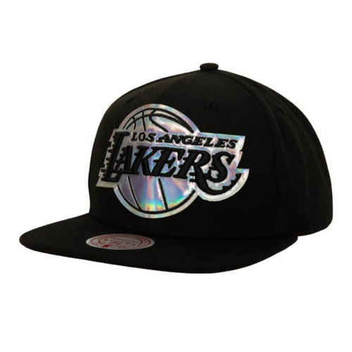 Mitchell & Ness NBA Iridescent Xl Logo HWC Los Angeles Lakers Cap - HHSS3186-LALYYPPPBLCK