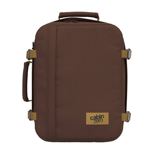 Travel backpack Cabin Zero Classic 28Lhand luggage for Wizzair Belgian Chocolate - CZ082405