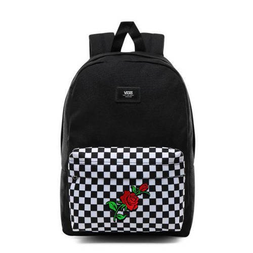 VANS New Skool Checkerboard Rucksack Custom Red Rose - VN0002TL2OB