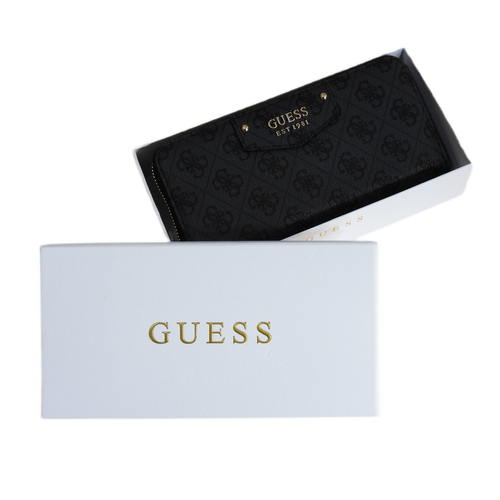 Women's wallet Guess Eco Brenton Slg Zip Around Latte Logo - EBG839046