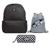 Vans Old Skool H2O Check Backpack Black/Charcoal VN0A5KI1BA51+Vans Benched Bag+Pencil Pouch Vans