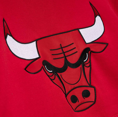 Bluza z kapturem Mitchell & Ness NBA Chicago Bulls czerwona 