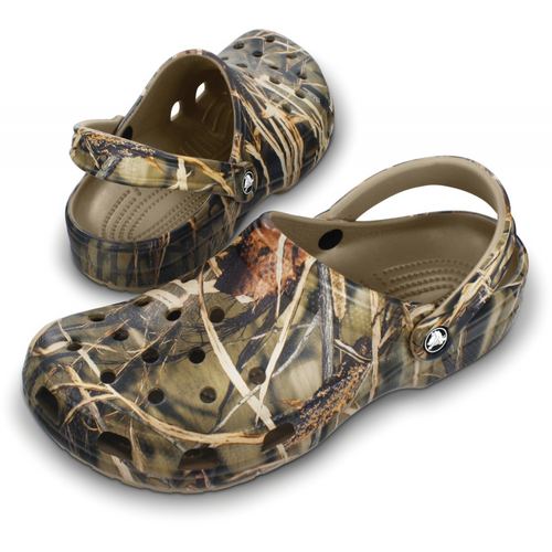 Crocs Echo Marbled Slide in Black/Flame - 208467-0X9
