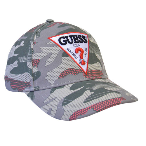 Czapka z daszkiem bejsbolówka Guess Triangle Logo Moro Camo 
