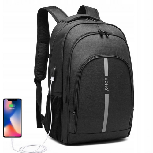 Men's Black Volcom Work Backpack Kono
