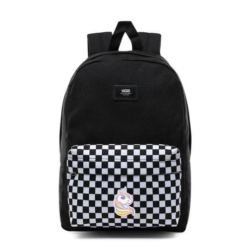 VANS New Skool Checkerboard Batoh VN0002TL2OB + Custom Unicorn