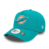 New Era 9FORTY NFL Miami Dolphins Official Team Colours Turquoise E-Frame Adjustable Cap  - 60565502