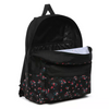Vans Realm Beauty Floral Black Zaino Custom Rose - VN0A3UI6ZX3