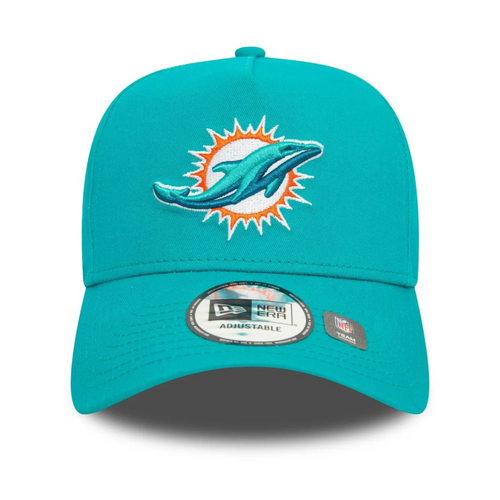 New Era 9FORTY NFL Miami Dolphins Official Team Colours Turquoise E-Frame Adjustable Cap  - 60565502