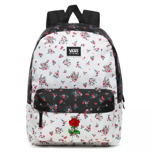 Vans Realm Classic Beauty Floral Patchwork Batoh Custom Rose