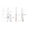 Set flipper knife Ruike D191-B + Sharpening System Lansky LKCLX