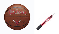 Wilson NBA Team Alliance Chicago Bulls Basketball - WTB3100XBCHI + Pump