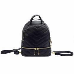 Zaino urbano elegante Borsa a tracolla da donna Premium Luka Nero