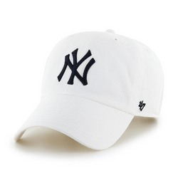 Czapka z daszkiem 47 Brand MLB NY New York Yankees '47 Clean Up Cap White - B-NLRGW17GWS-WHA