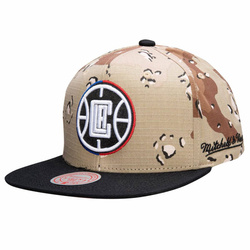 Czapka z daszkiem Mitchell & Ness NBA Los Angeles Clippers Choco Camo - HHSS1101-LACYYPPPCAMO