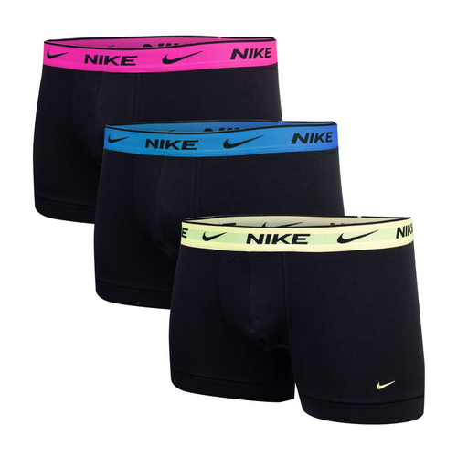 Bokserki męskie majtki Nike Trunk 3PK Komplet 3 pary czarne - 0000KE1008-MT3