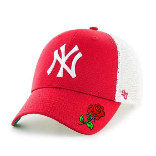 Czapka z daszkiem 47 Brand MLB New York Yankees '47 MVP Trucker czerwona Custom Rose - B-BRANS17CTP-RD