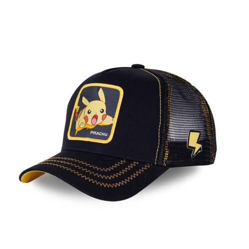 Czapka z daszkiem Capslab Pikachu Pokemon Trucker Czarna - CL/PKM2/1/PIK7