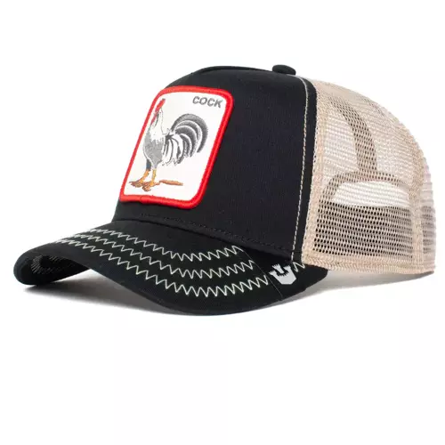 Czapka z daszkiem Goorin Bros. The Cock Black Trucker - 101-0378-BLK