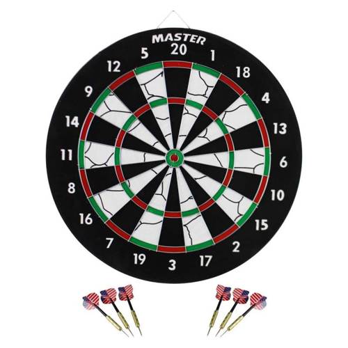 Dart 2w1 Dwustronny 45 cm + 6 Rzutek MASTER - MAS-E050