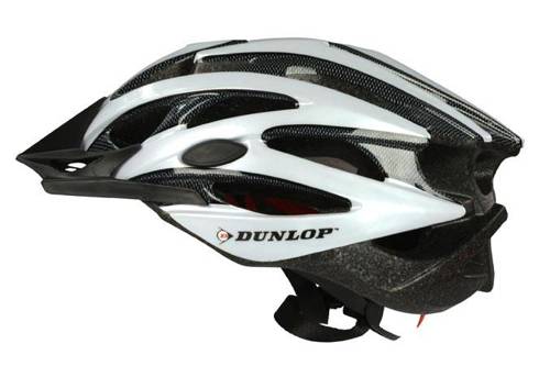 Kask rowerowy MTB Dunlop regulowany black czarny biały damski męski