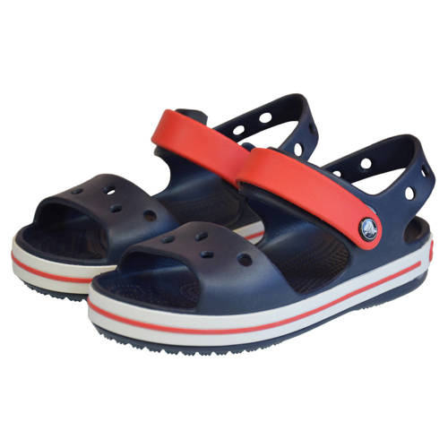 Klapki sandały dziecięce Crocs Kids' Crocband Sandal Navy/Red - 12856-485