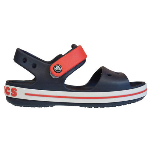 Klapki sandały dziecięce na rzep Crocs Kids' Crocband Sandal Navy/Red - 12856-485