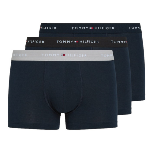 Męskie bokserki majtki 3 pack Tommy Hilfiger 3P WB Trunk - UM0UM02763-OXN