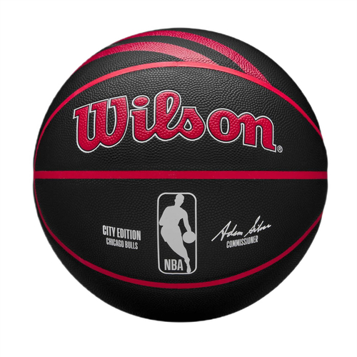 Piłka do koszykówki Wilson 2023-2024 NBA Chicago Bulls Team City Collector Basketball - WZ4024105