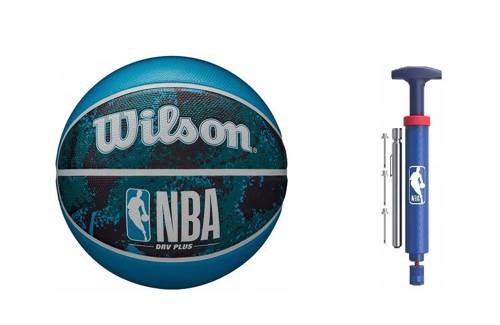 Piłka do koszykówki Wilson NBA DRV Plus VIBE Outdoor - WZ3012602XB + Pompka