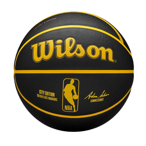 Piłka do koszykówki Wilson NBA Golden State Team City Collector WZ4024110XB