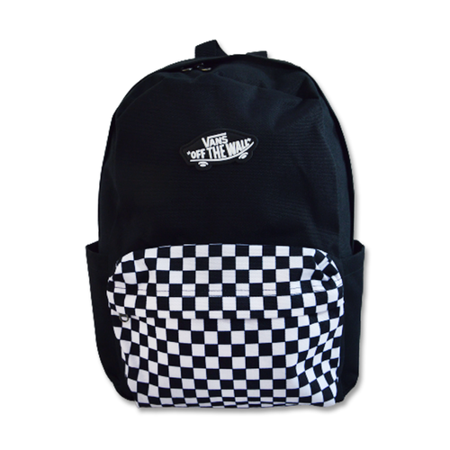 Plecak szkolny Vans New Skool Backpack Checkerboard kratka kieszonki - VN000628Y281