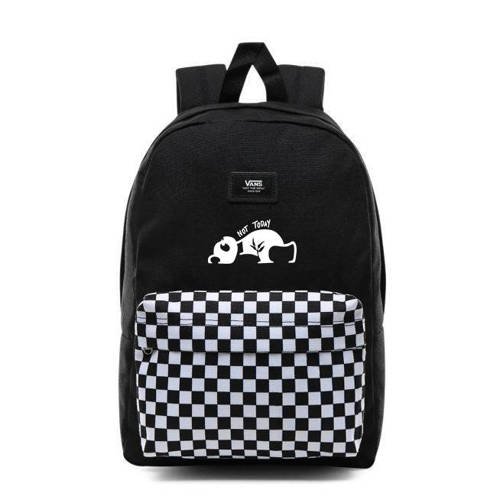 Plecak szkolny Vans Realm Backpack New Skool Checkerboard VN0002TL2OB + Custom Panda