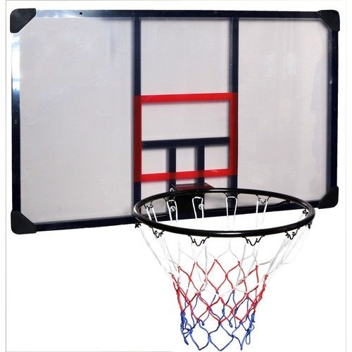 Zestaw kosz do koszykówki tablica obręcz Enero 112X72CM + Piłka Spalding NBA Platinum Streetball Outdoor